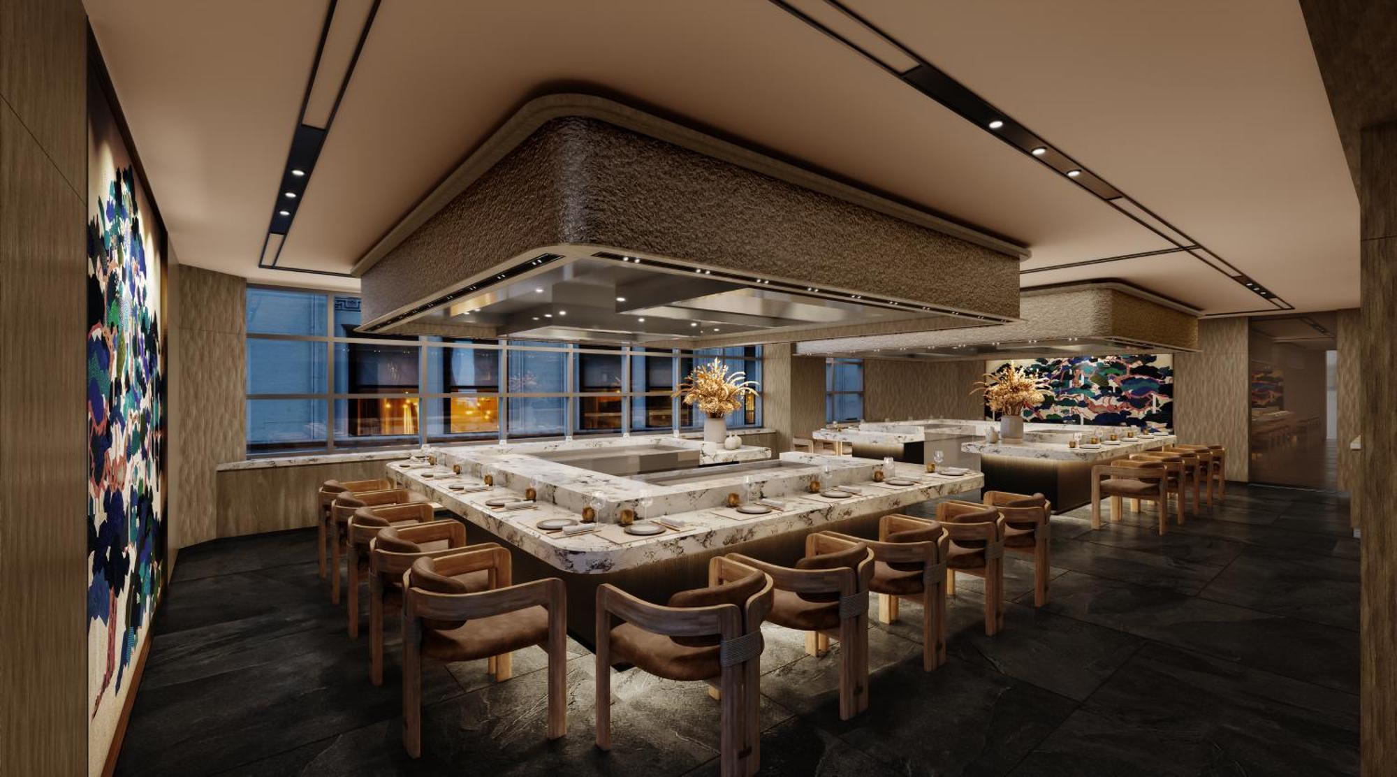 Отель Jw Marriott Окленд Экстерьер фото Rendering of the restaurant