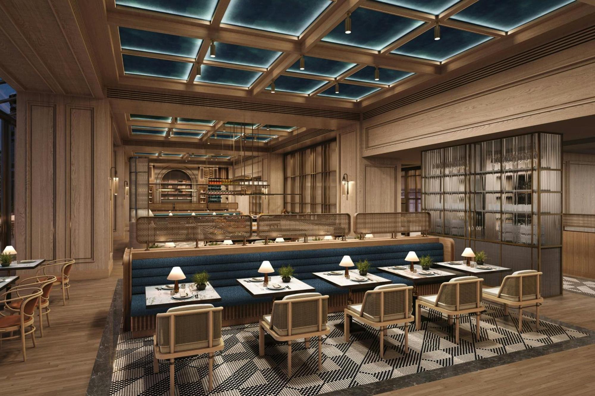 Отель Jw Marriott Окленд Экстерьер фото The interior of the restaurant