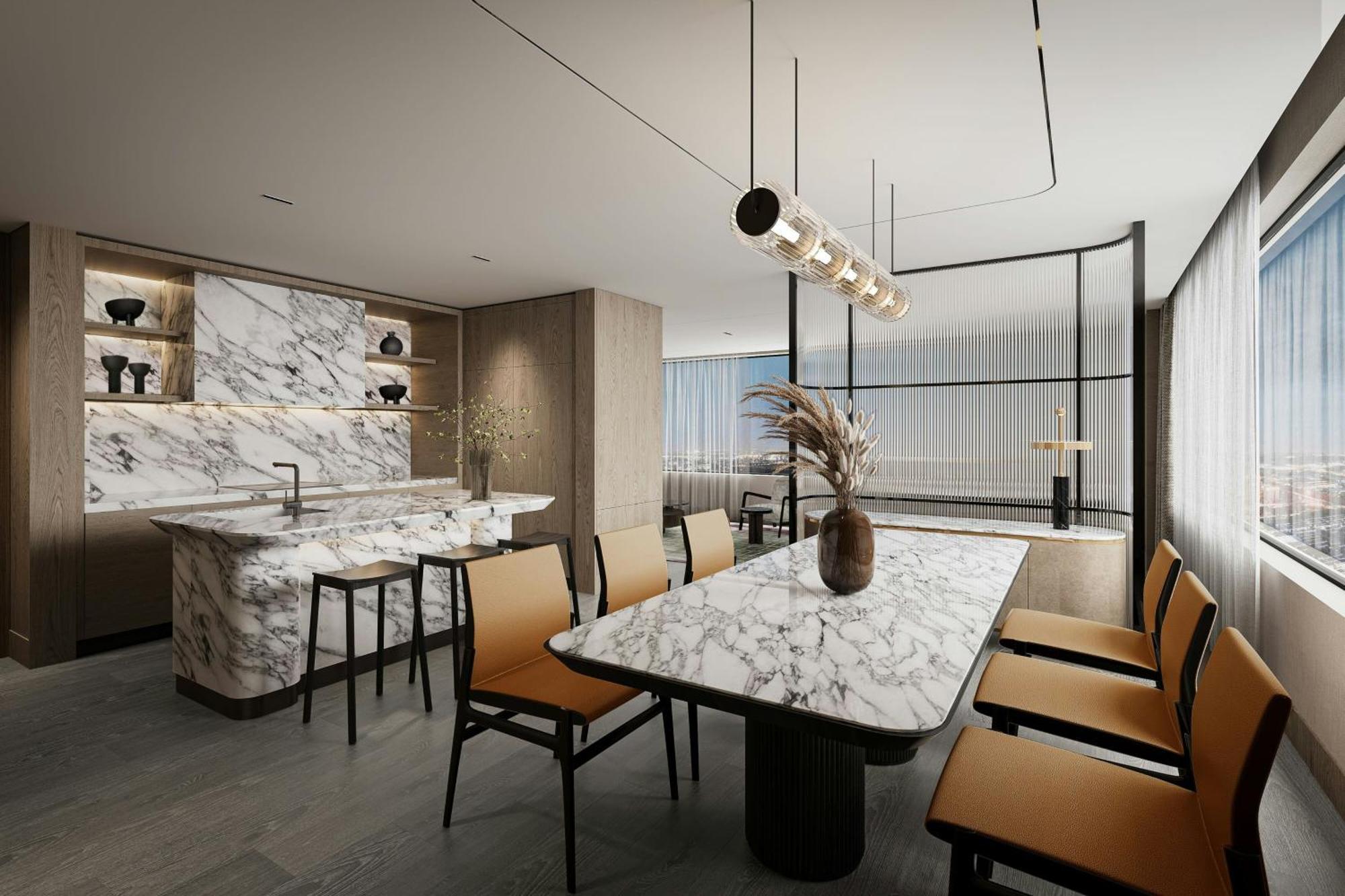 Отель Jw Marriott Окленд Экстерьер фото The interior of the new clubhouse